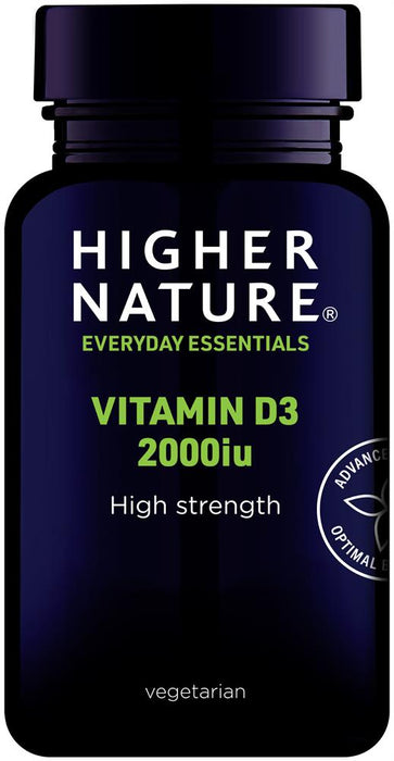 Higher Nature High Strength Vitamin D3 60 Capsules