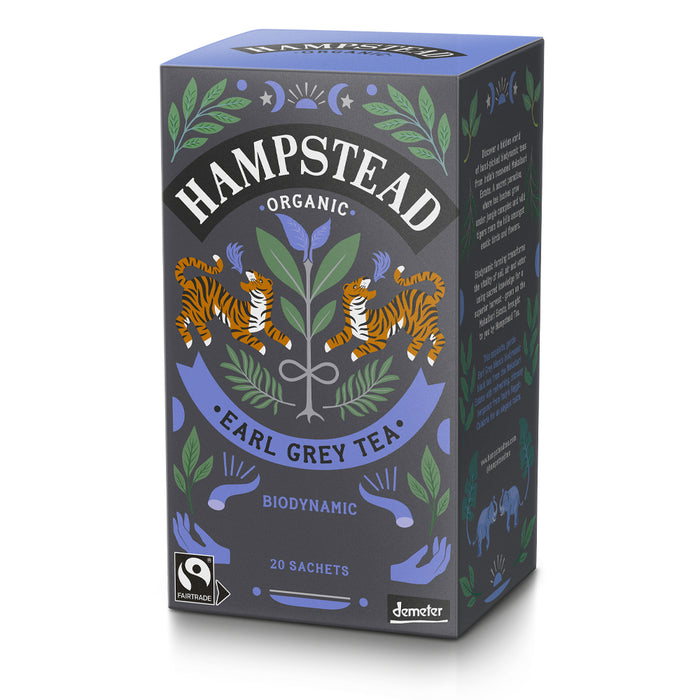 Hampstead Tea Organic Demeter Earl Grey 20 Bags