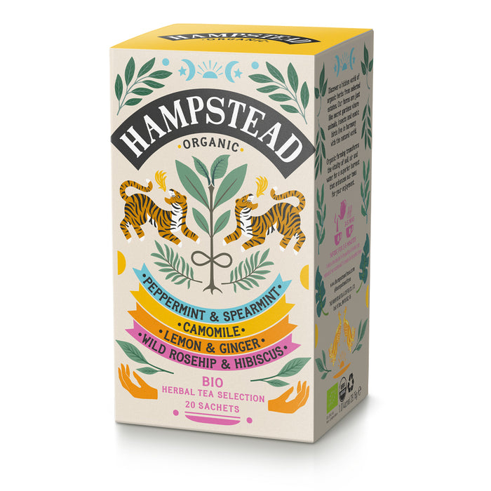 Hampstead Tea Organic Herbal Selection Pack 20 Bags