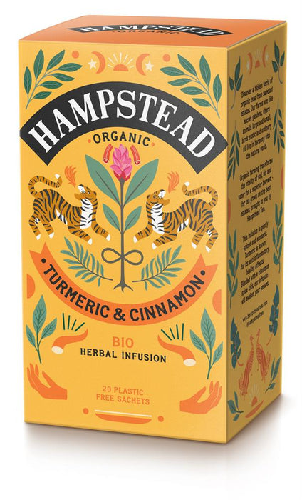 Hampstead Tea Organic Turmeric With Cinnamon 20 Bags