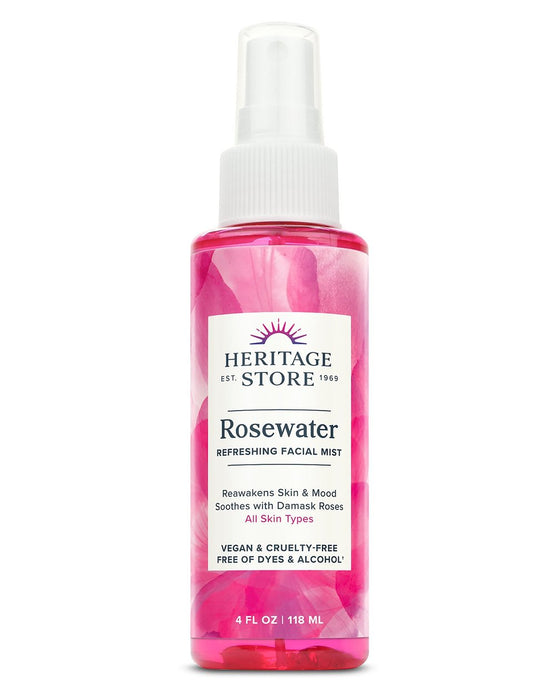 Heritage Store Rosewater w/Atomiser 118ml