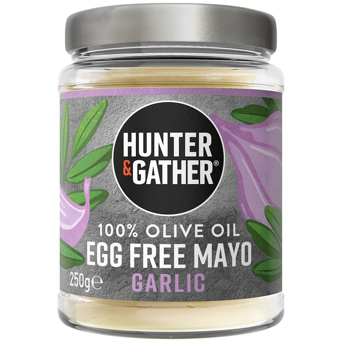Hunter and Gather Egg Free Garlic Olive Oil Mayo 250g