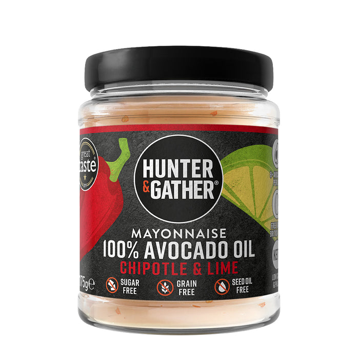 Hunter and Gather Avocado Oil Mayonnaise Chipotle and Lime 175g