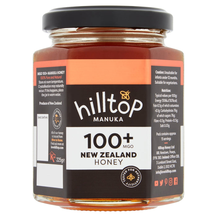 Hilltop Honey Manuka MGO 100+ 225g