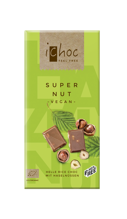 iChoc Super Nut Chocolate vegan 80g