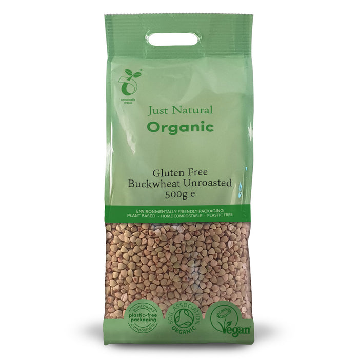 Just Gluten Free Organic Buckwheat Unroasted 500g