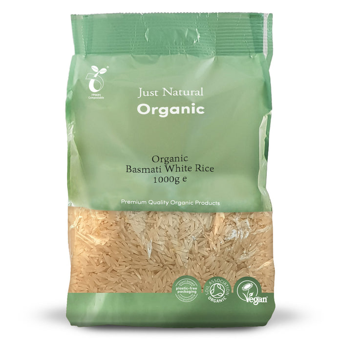 Just Natural Organic Basmati White Rice 1KG