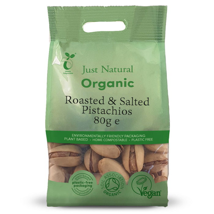 Just Natural Organic Roast & Salt Pistachios 80g