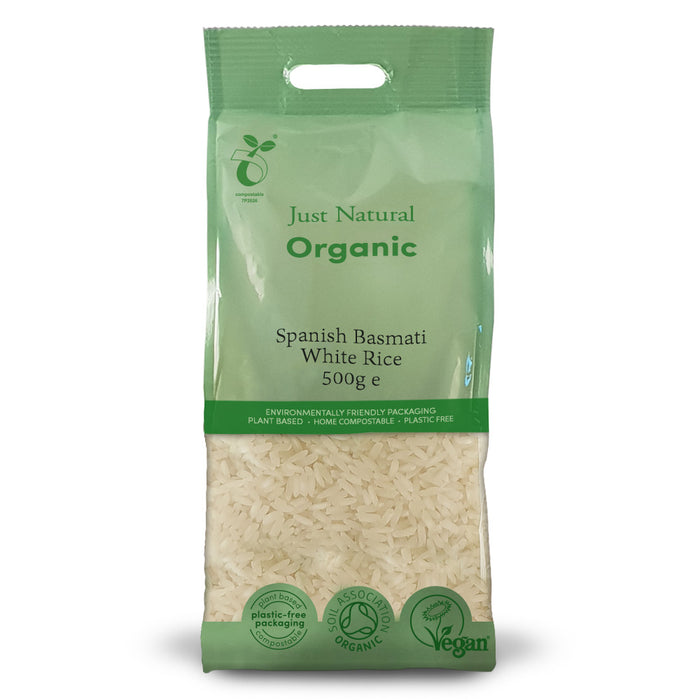 Just Natural Organic Rice Basmati White Spanish 500g