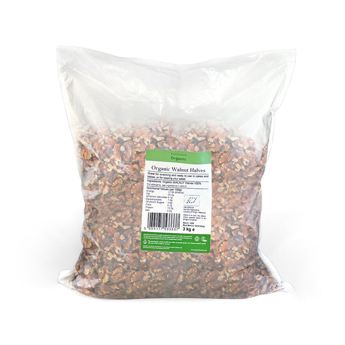 Just Natural Organic Walnut Halves 3KG