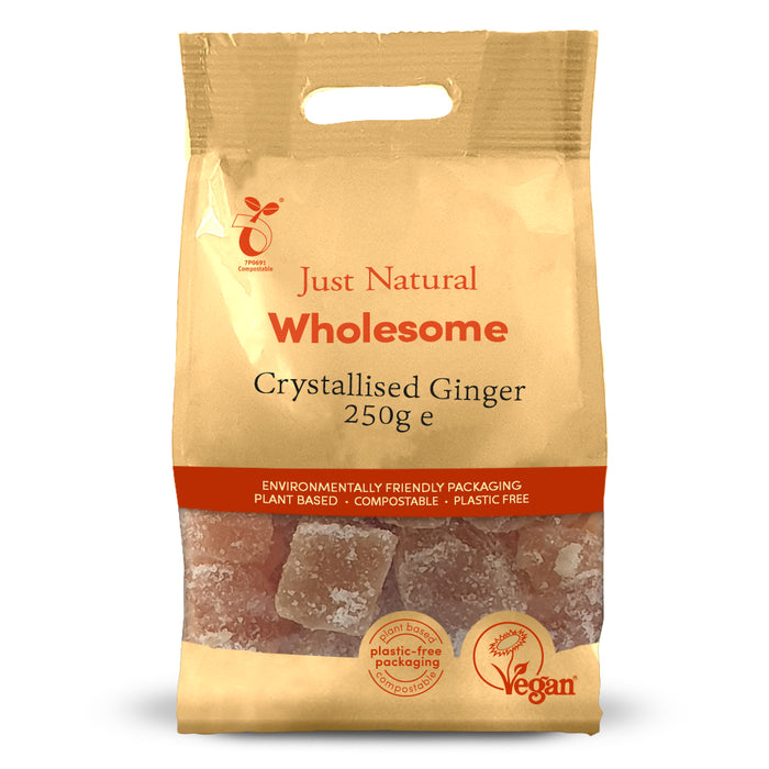 Just Natural Wholesome Crystallised Ginger 250g