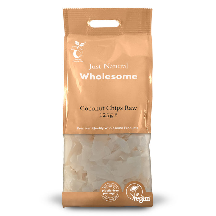 Just Natural Wholesome Coconut Chips Raw 125g