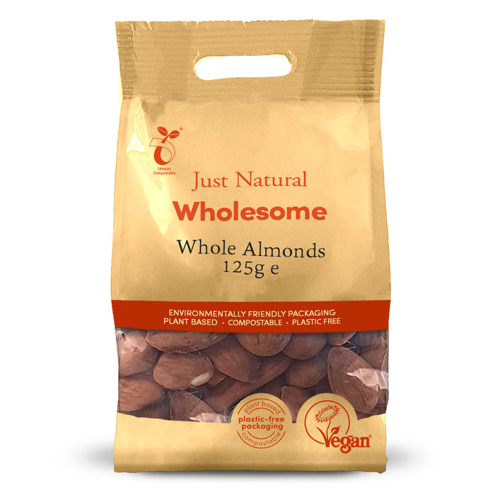 Just Natural Whole Almonds 125g