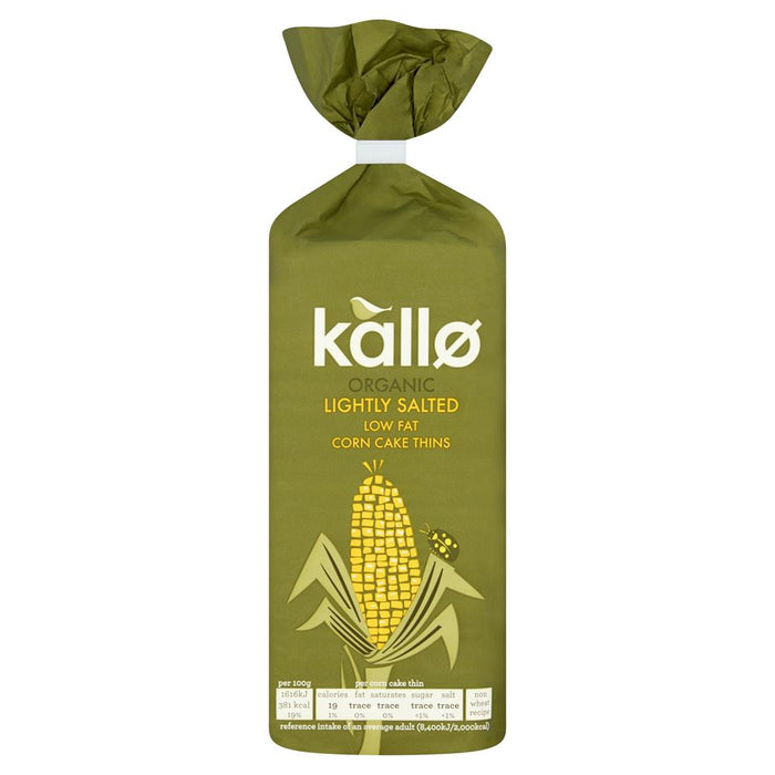 Kallo Organic Corn Cakes Thins 130g