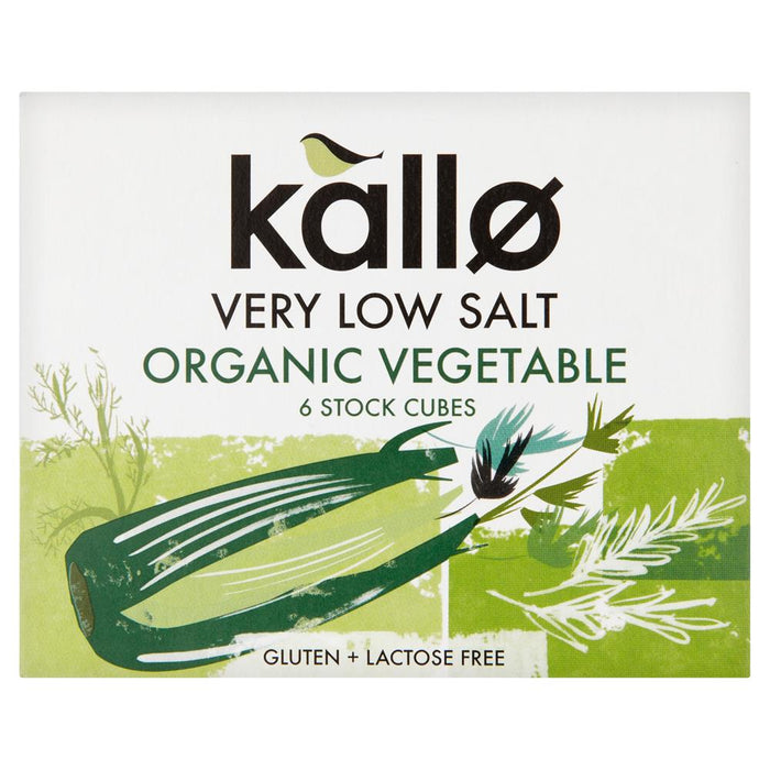 Kallo Low Salt Vegetable Stock Cubes 66g