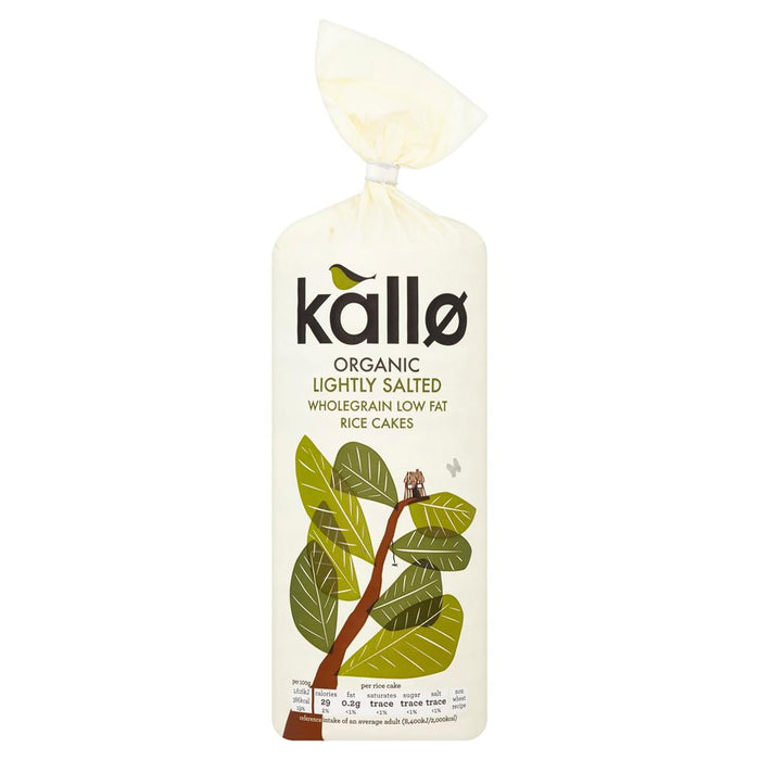 Kallo Rice Cakes Slightly Salted 130g