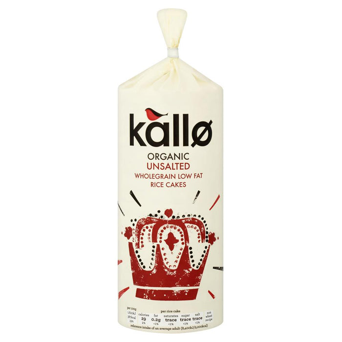 Kallo Rice Cakes No Added Salt 130g