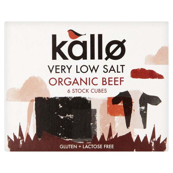 Kallo Low Salt Org Beef Stock Cubes 48g