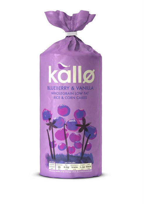 Kallo Blueberry & Vanilla Rice Cakes 131g