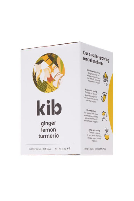 Kib Tea Ginger, Lemon, Turmeric Tea 15bag