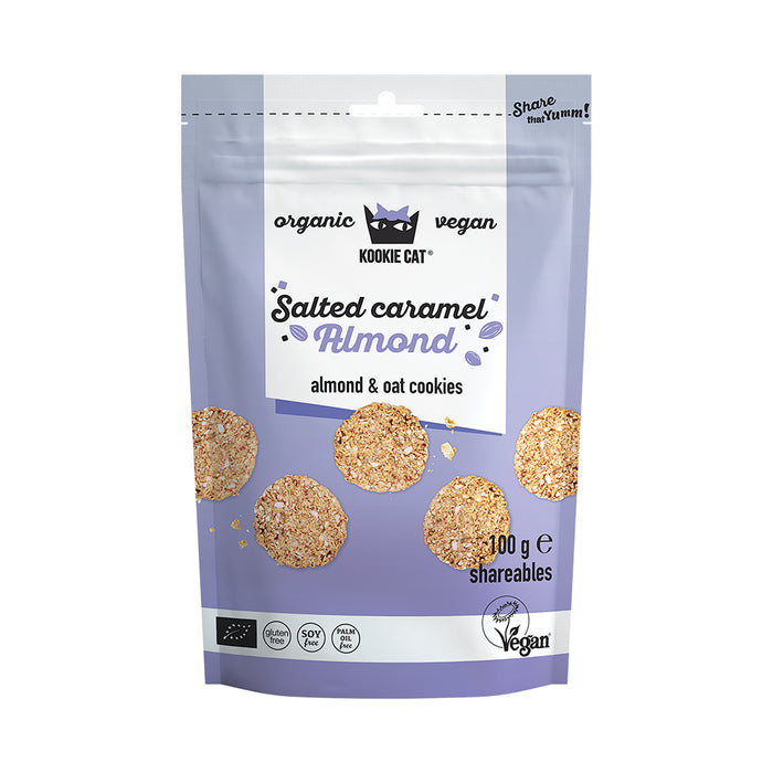 Kookie Cat Mini Salted Caramel Almonds 100g