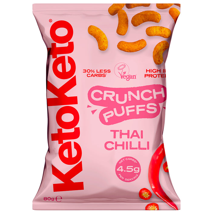 KetoKeto Crunch Puffs Thai Chilli 80g