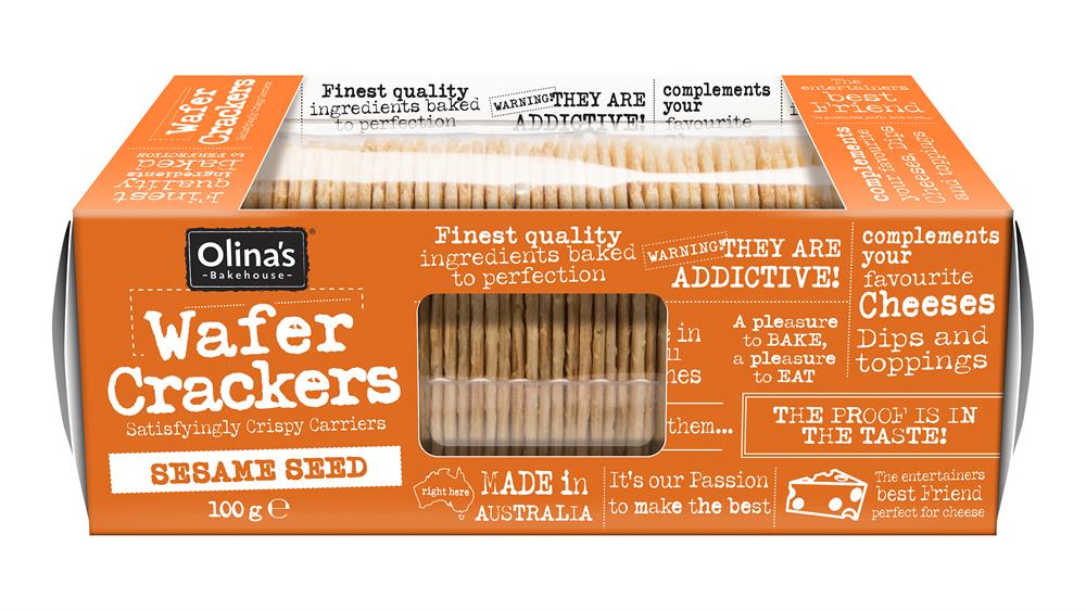 Olinas Bakehouse Wafer Crackers Sesame 100g