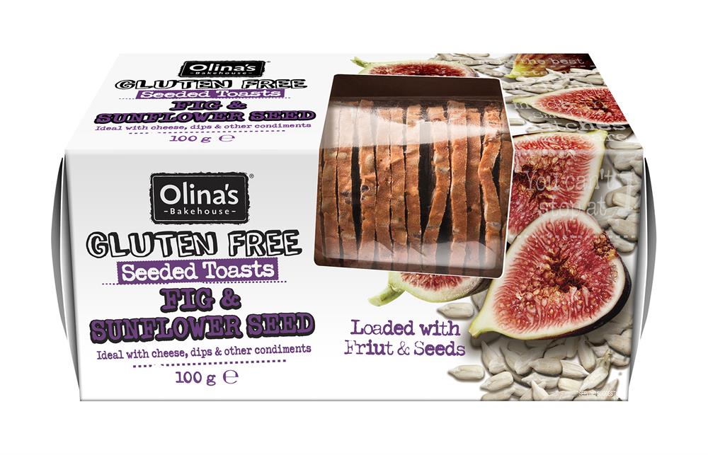 Olinas Bakehouse Gluten Free Fig & Sunflower Toasts 100g
