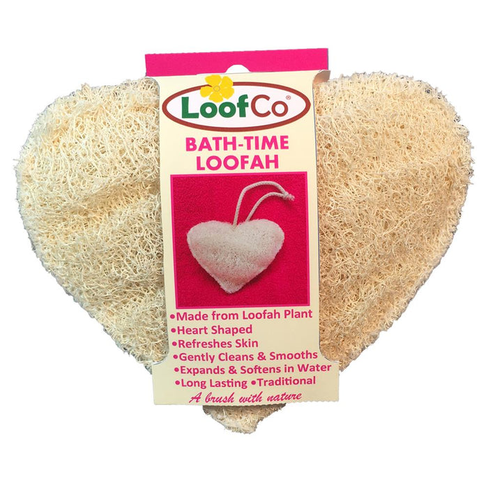 LoofCo Bath-Time Loofah Heart 1pads