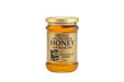 Littleover Apiaries wildflower honey jar with royal jelly, 340g, golden amber color