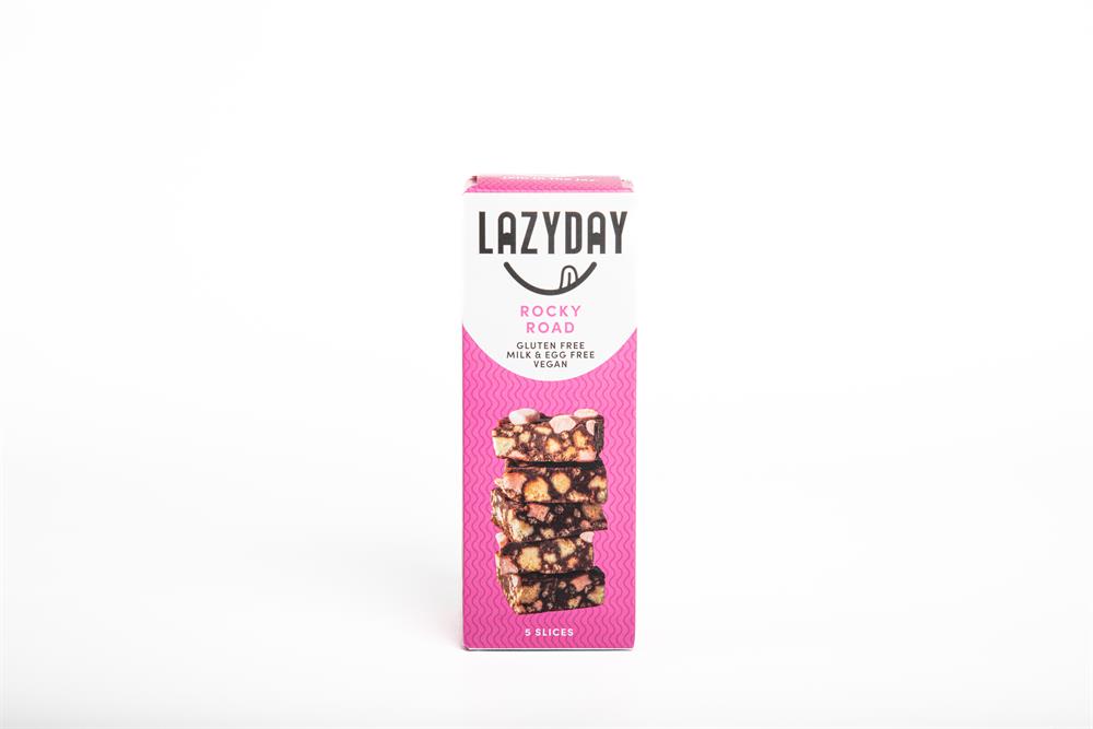 Rocky Road flavored vitamin and mineral supplements in a colorful 150g packaging by Lazy Days