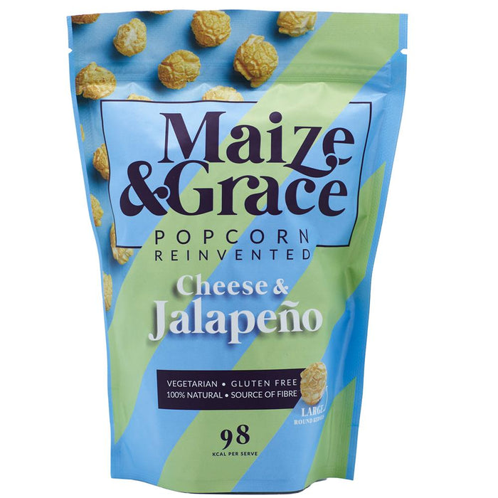 Maize and Grace Cheese & Jalapeno Popcorn 36g
