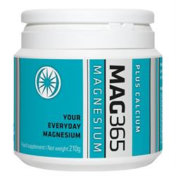 Mag365 Magnesium Powder Plus Calcium 210g