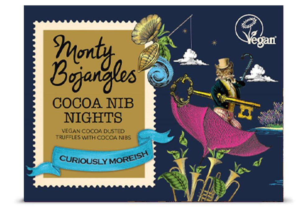 Monty Bojangles Cocoa Nib Nights Vegan Truffle 100g