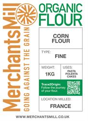 Merchants Mill Organic Corn Flour 1KG