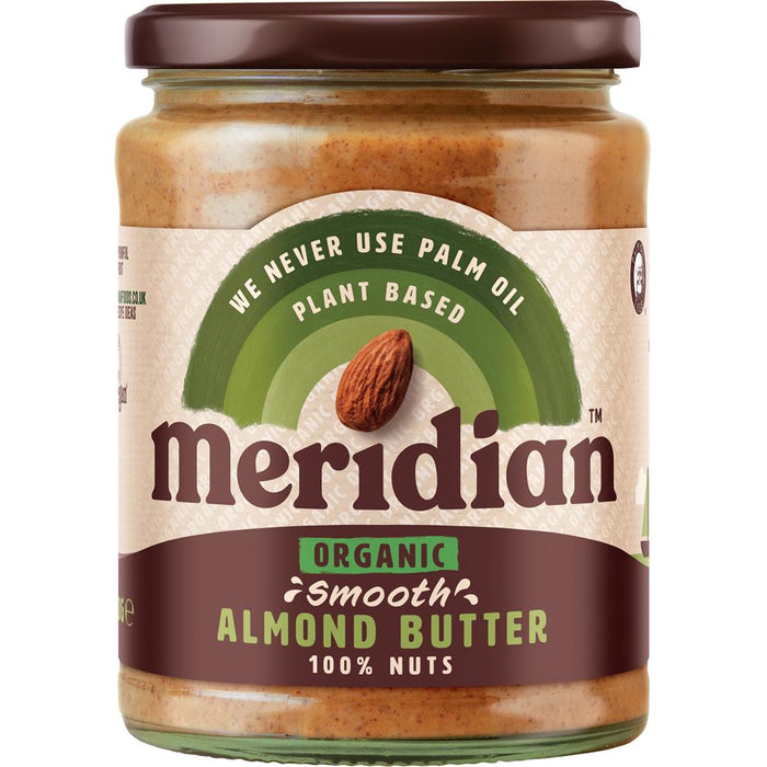Meridian Org Almond Butter Smooth 100% 470g