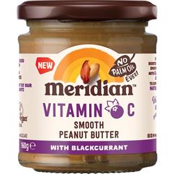 Meridian Peanut Butter, Vitamin C & Blackcurrant 160g