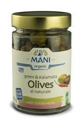 Mani Mixed Olives with Chilli 205g