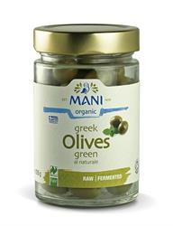 Mani Organic Green Olives 205g