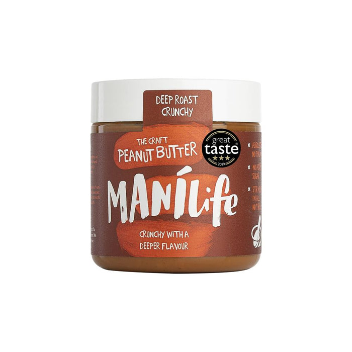 Manilife Deep Roast Crunchy Peanut Butter 295g