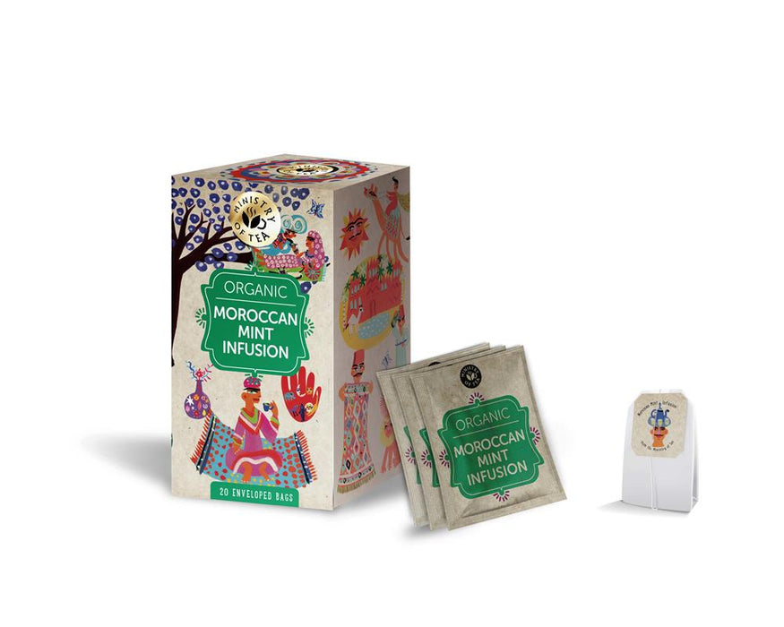 Ministry of Tea Organic Moroccan Mint Infusion Tea 20 Bags