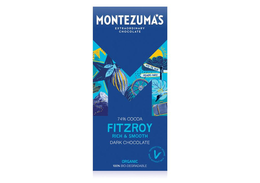Montezumas Chocolate FitzRoy 74% Dark Organic 90g