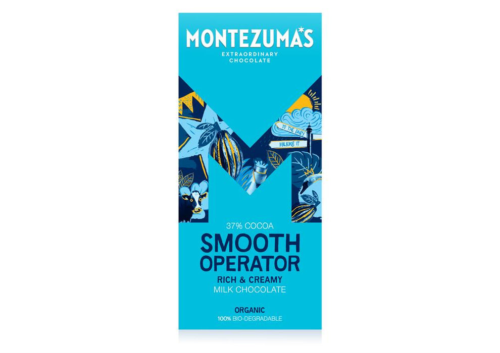 Montezumas Chocolate Smooth Operator Organic Milk 90g