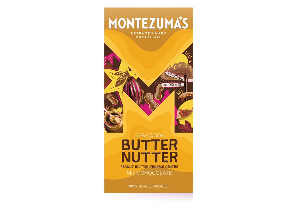 Montezumas Chocolate Butter Nutter P'nut Butter 90g