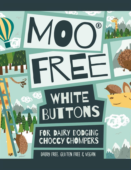 Moo Free Buttons - White 25g