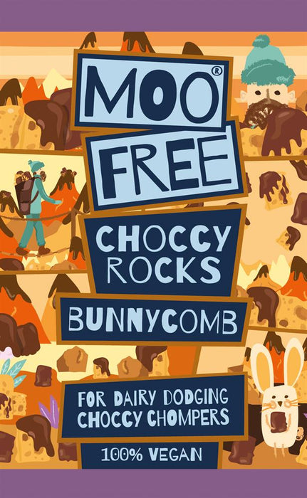 Moo Free Choccy Rocks - Bunnycomb 35g