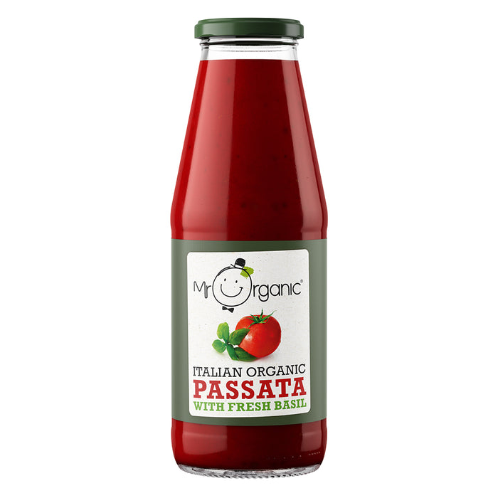 Mr Organic Passata & Basil Jar 690g