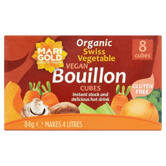 Marigold Org Veg Bouillon Regular GF 8 Cubes servings