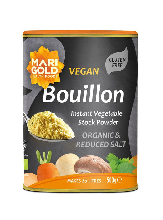 Marigold Less Salt Veg Bouillon Grey 500g
