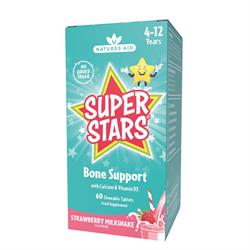 Natures Aid Super Stars Bone Support 60 Chewable Tablets